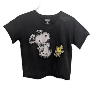 Peanuts Snoopy&Woodstock Crop Womans M